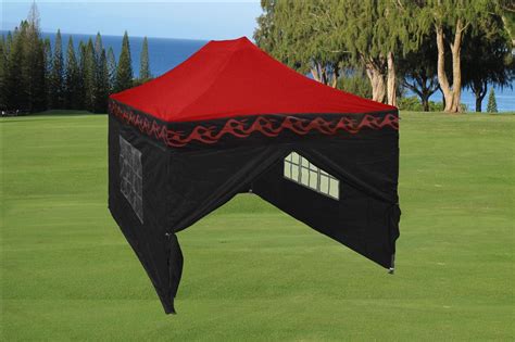 Custom canopy pop up tents. 10 x 15 Flame Pop Up Tent Canopy - 4 Colors