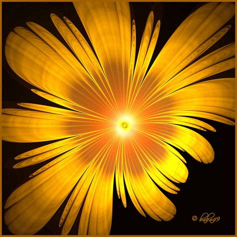 Fractal Flower Yellow By Baba49 On Deviantart