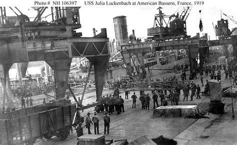 Civilian Ships Ss Julia Luckenbach Freighter 1917 On Board And