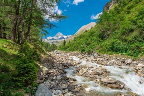 Grossglockner Mountain River Stock Photo Image Of Geological Nature
