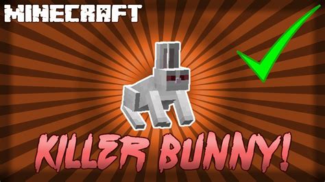 Minecraft How To Make A Killer Bunny 114 Youtube