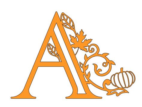 Free Svg Autumnfall Alphabet Letters For Cricut Extraordinary Chaos