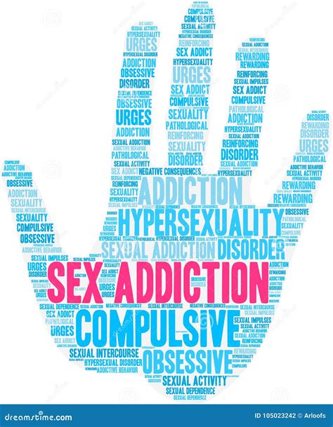 Sex Addiction Word Cloud Stock Illustration Illustration Of Disorder 105023242