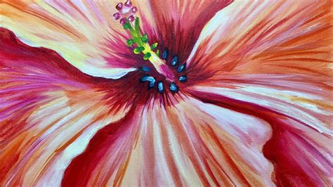 Hibiscus Flower Learn To Paint Tuesday With Ginger Cook Beginning