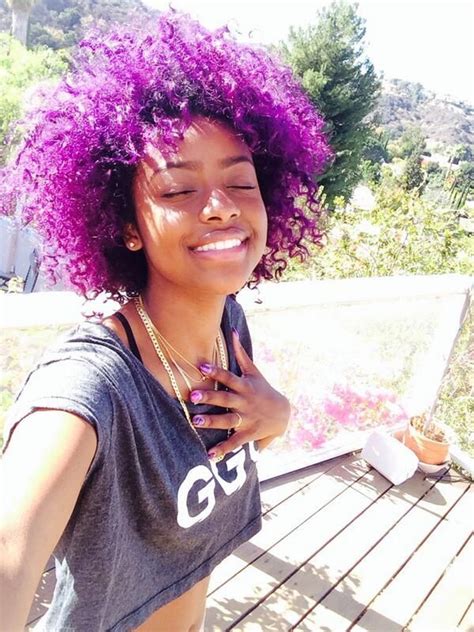 Nice kinky's curly and natural haircut. Top 13 Cute Purple Hairstyles for Black Girls this Season ...