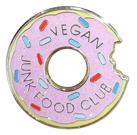 Vegan Junk Food Club Enamel Pin Etsy
