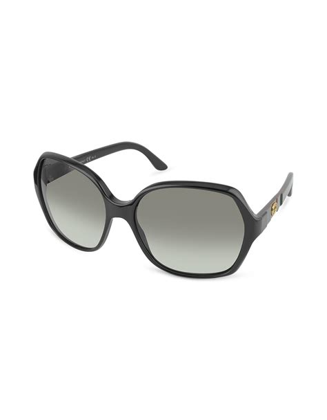 Gucci Large Square Frame Sunglasses In Black Lyst