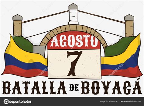 La batalla de boyacá significó un evento histórico que debilitó el poder español en nueva granada. Ilustracion: batalla de boyaca | Puente de Boyaca ...