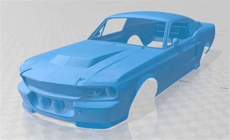 Mustang Gt500 Eleanor Printable Body Car Cgtrader