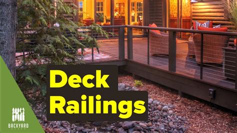 Deck Railing Ideas Backyardscape Youtube