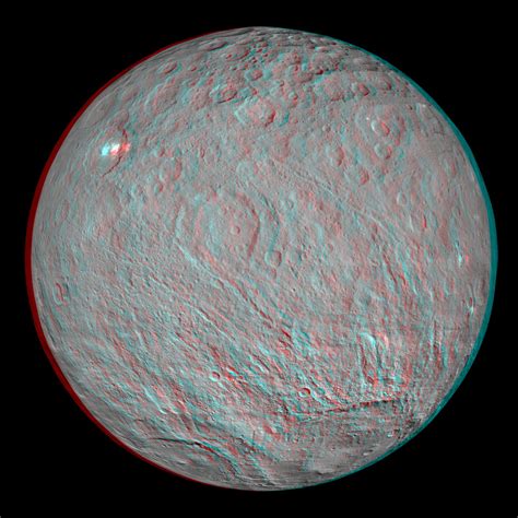 Ceres Anaglyph The Planetary Society