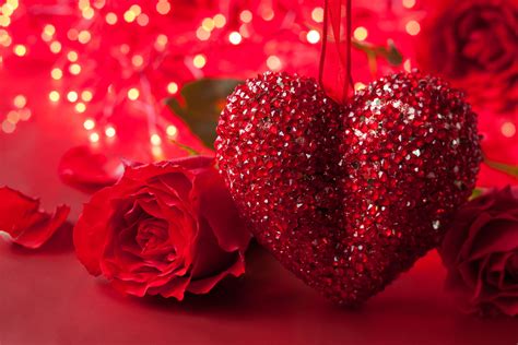 Red Romantic Heart Hd Free Wallpapers Hd Wallpaper