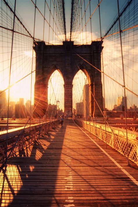 Fit 4 Rule 1 New York Brooklyn Bridge Sunset By Philipp