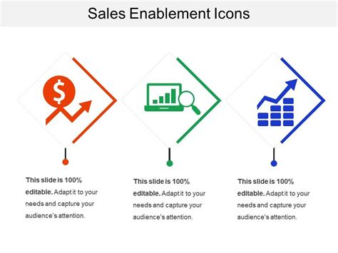 Sales Enablement Icon Powerpoint Templates Designs Ppt Slide
