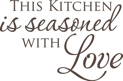 This Kitchen Is Seasoned With Love 22x145 Wall Decal Vinyl Etsy
