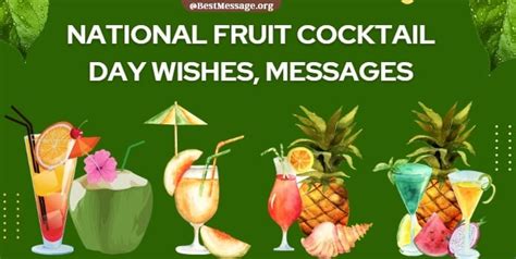 National Fruit Cocktail Day Messages Wishes Greetings Quotes