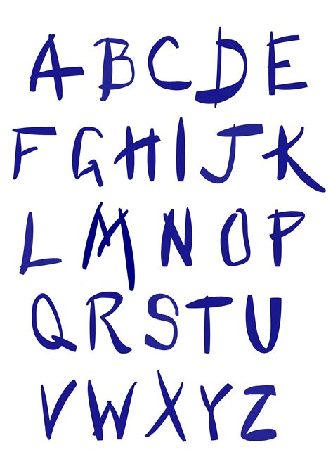 Handwriting Font Svg Kids Alphabet Svg Nursery Poster Pdf Etsy
