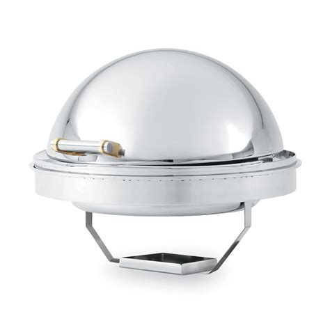Vollrath 46268 Round Chafer W Roll Top Lid And Chafing Fuel Heat