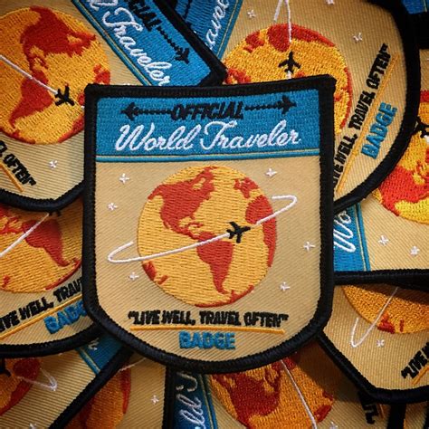 World Traveler Patch 2nd Edition Travel Patches Sticker Patches