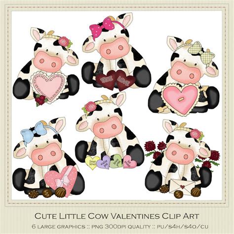 Cute Little Cow Valentines Day Clip Art By Redheadfalcon On Deviantart