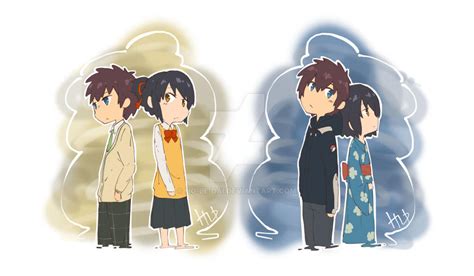 Kimi No Na Wa Pairing Chibis By Ho Le Dai On Deviantart