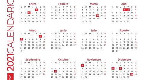 Calendario Laboral 2021 En Madrid El Día Del Padre Será Festivo Y El 2