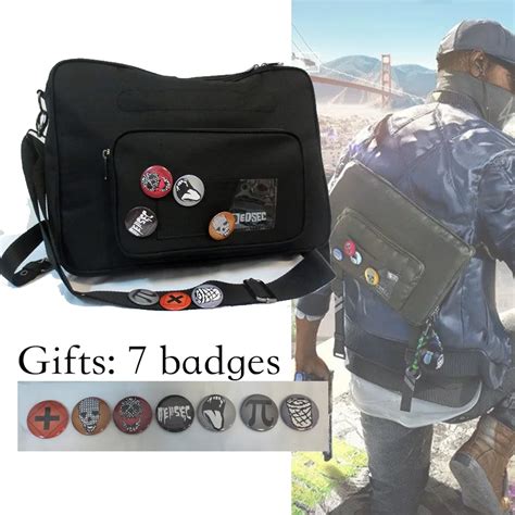 Game Watch Dogs 2 Marcus Holloway Cosplay Bag Adult Unisex Watch Dog