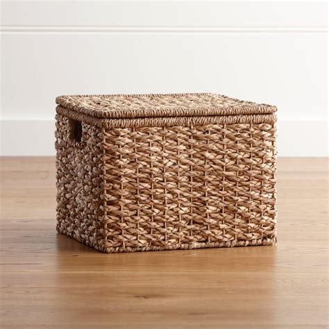 You're somewhat experienced with the skills necessary to complete this project, but you haven't mastered all the elements, yet. Kelby Small Square Lidded Basket | Crate and Barrel