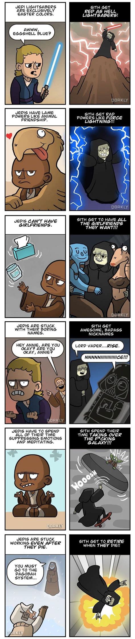 Choose A Side By Dorkly Comic And Webtoon Funny Star Wars Memes
