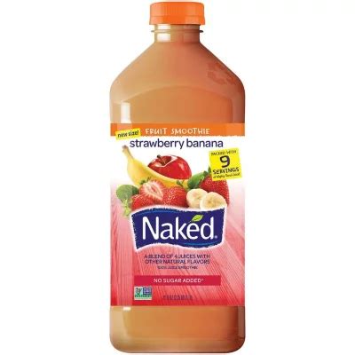 Naked Juice Strawberry Banana Fruit Smoothie 72 Oz Sam S Club