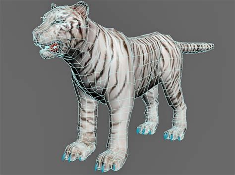 White Tiger 3d Model 3ds Max Files Free Download Modeling 37704 On Cadnav