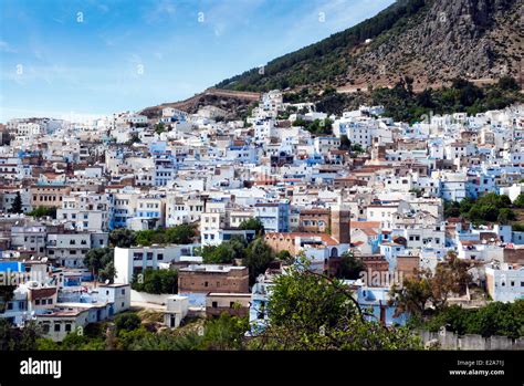 Morocco Rif Region Chefchaouen Chaouen City View Stock Photo Alamy