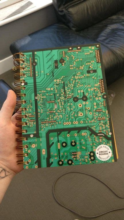 This Sketchbook Made From Real Recycled Circuit Boards