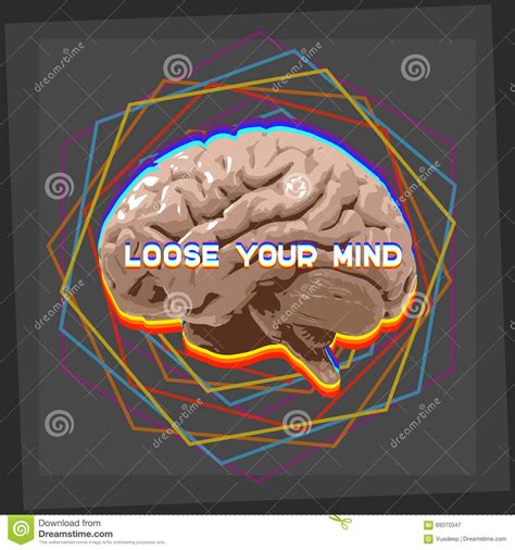 Loose Your Mind Stock Vector Illustration Of Head Freedom 69370347