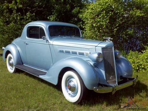 37 Packard 3 Window Business Coupe Light Blue