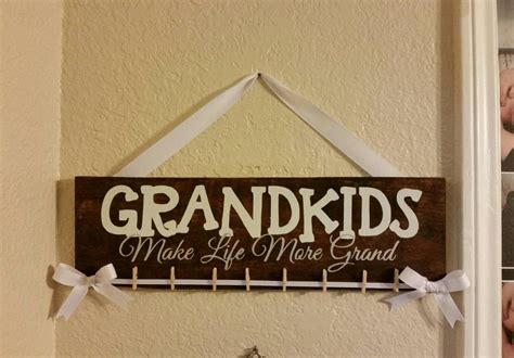 Grandkids Make Life More Grand Wood Sign Pallet Sign Sign