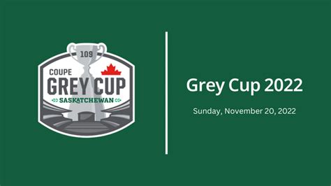 Grey Cup 2022: Time, TV Channel, Live Stream, Halftime Show