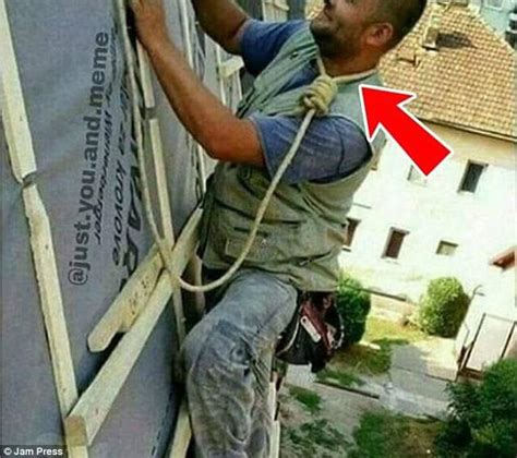 Hilarious Pictures Show Men In Very Dangerous Situations Daily Mail