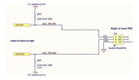 48v phantom power supply circuit diagram