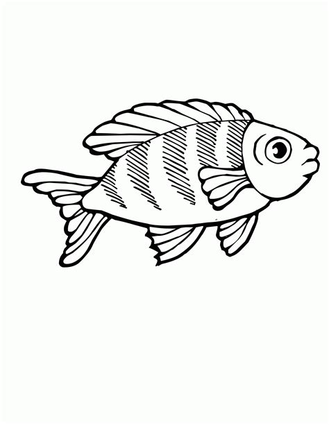 Sea Fish Coloring Pages Coloring Home