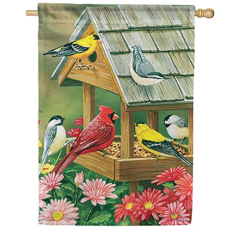 Carson Double Sided House Flag Feeder Meeting 28 X 40 Inch Holiday