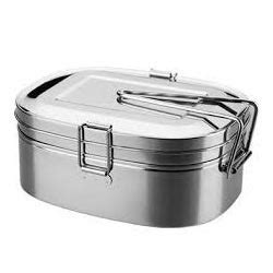 If you want to add a little color to your stainless steel lunchboxes, you can check out this bento lunch box from pickme. Stainless Steel Lunch Box at Rs 250 /kilogram | George ...