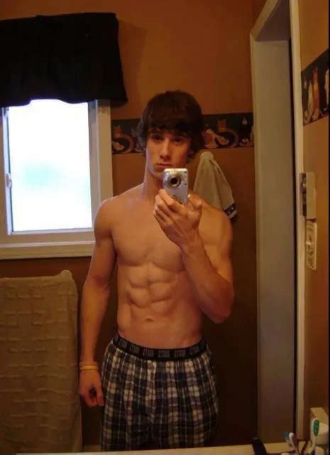 Shirtless Male Beefcake Muscular Athletic Ripped Abs Frat Boy Photo X C Picclick