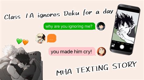 Class 1a Ignores Deku For A Day Mha Textingstories Bakudeku🧡💚 Youtube