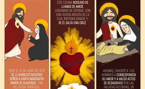 Infografia De Donde Nace La Devocion Al Sagrado Corazon De Jesus Sacred Heart Devotion Otosection