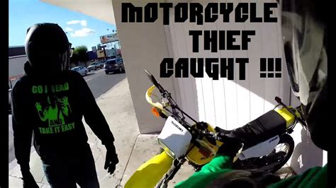 Motorcycle Thief Chased Down And Caught Youtube