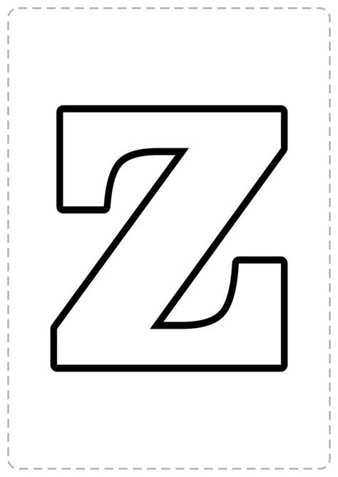 Letra Z Para Imprimir Letras Mayusculas Para Imprimir Letras Abecedario Para Imprimir Moldes