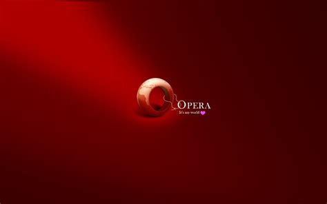 Opera is a safe web browser that is both fast and rich in features. Opera Browser Logo Desktop Wallpaper
