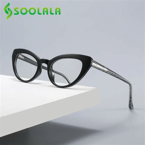 Soolala Womens Reading Glasses Cat Eye Reading Glasses Frames Tr90