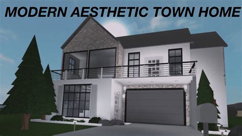 Maybe the house above was a bit too small for your liking. Roblox: Welcome to Bloxburg | Modern Aesthetic Town Home ...